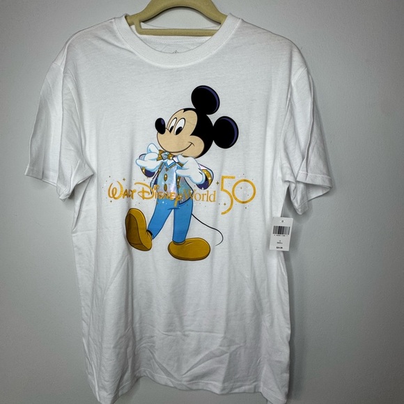 Walt Disney World 50th Anniversary White T-Shirt - Picture 1 of 8